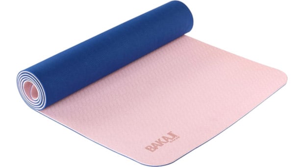 Στρώμα Γυμναστικής Yoga - Pilates Bakaji 02837807 183x61x0.6 cm Αδιάβροχο - Ροζ/ Μπλε
