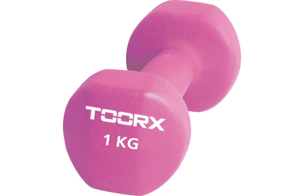 Βαράκι Εξάγωνο 1kg Toorx 10-432-008 από Νεοπρένιο - Ροζ