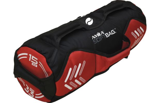 Power Bag 15kg Amila Soft Bag 90671 από Ύφασμα Cordura - Κόκκινο/Μαύρο