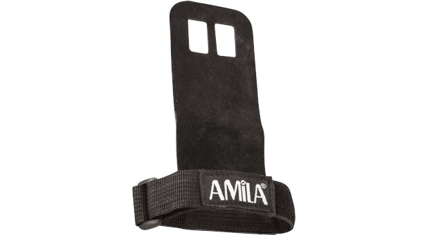 Ιμάντες Γυμναστικής Amila 83288 Παλάμης Δερμάτινοι S/M - Μαύρο