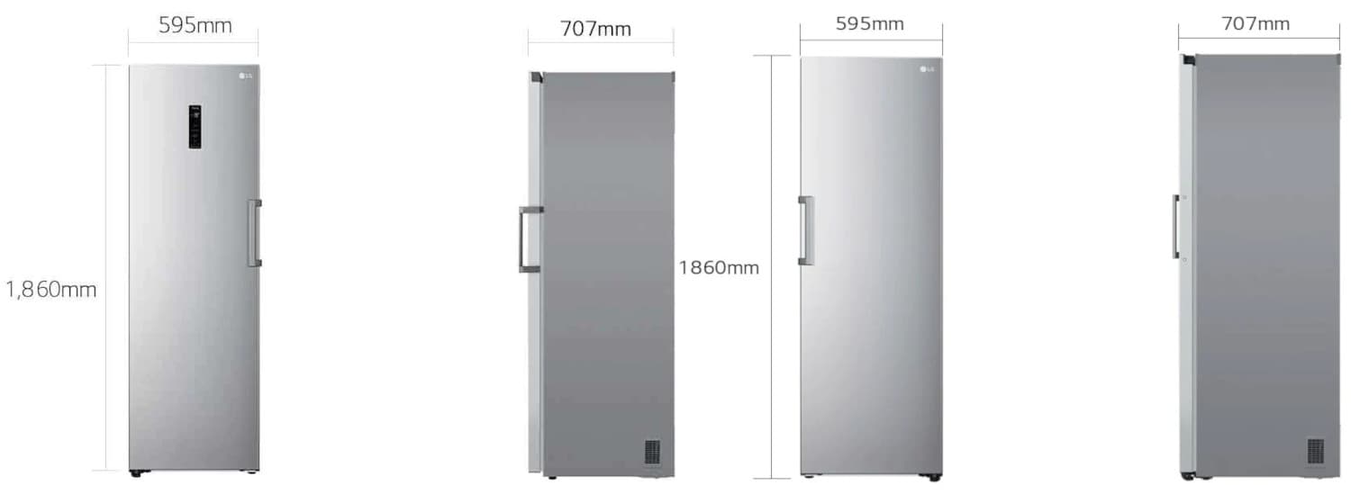 LG Καταψύκτης GFE41PZGSZ & Ψυγείο GLT51PZGSZ Combo Thor Inox
