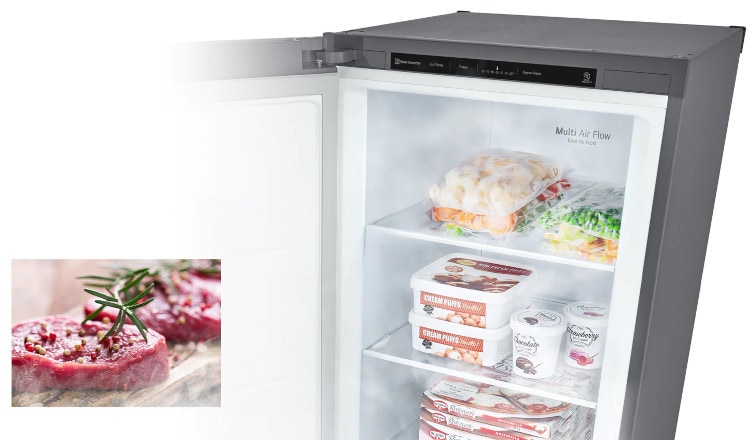 LG Καταψύκτης GFE41PZGSZ & Ψυγείο GLT51PZGSZ Combo Thor Inox