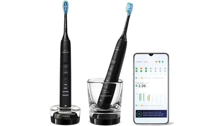 Σετ Ηλεκτρικές Οδοντόβουρτσες PHILIPS Sonicare DiamondClean HX9914/54 - Μαύρο