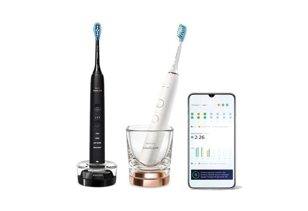 Σετ Ηλεκτρικές Οδοντόβουρτσες PHILIPS Sonicare DiamondClean 9000 HX9914/57 - Μαύρο/Ροζ Χρυσό