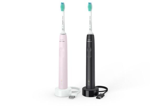 Σετ Ηλεκτρικές Οδοντόβουρτσες PHILIPS Sonicare 3100 Series - Μαύρο/Ροζ