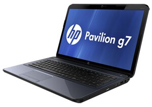 pavillion g7 screen lights for a second then goes black